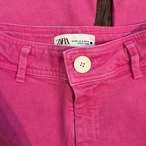 Pink Zara pants. Only worn once. They are super cute and brand new. - Picture 4 of 4